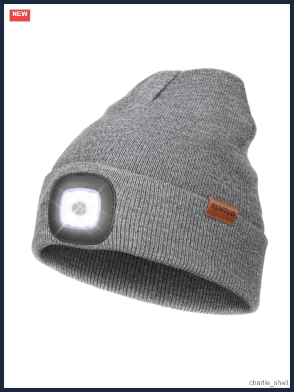 LED Beanie Rechargeable Headlamp Hat USB Hands Free Light Unisex